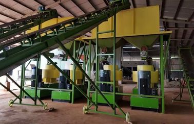 1T/H Biomass Pellet Making Machine Wood Pellet Production Line For Bamboo , Peanut Shell dostawca